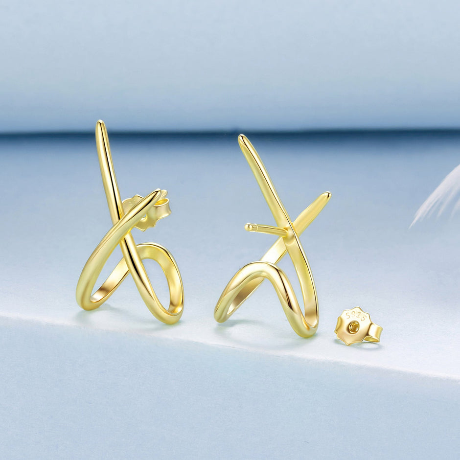 925 Sterling Silver Oxidized Silver Earrings