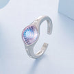925 Sterling Silver White Gold Plated Pavé CZ Ring for Women