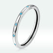 925 Sterling Silver Turquoise Oxidized Silver Ring Size 6 for Women