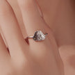 925 Sterling Silver Oxidized Silver Dog Ring for Women