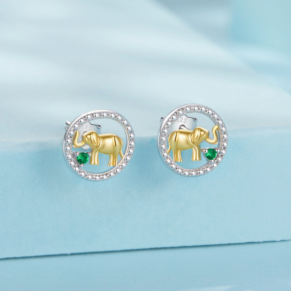 925 Sterling Silver Earrings with CZ in White Gold Plated for Women