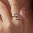 925 Sterling Silver Ring with Pavé Setting CZ, Width 0.11-0.72cm, for Women
