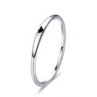 925 Sterling Silver Ring - Size 5.0, 2mm Width, S925 for Women
