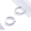 925 Sterling Silver Plated Platinum Earrings for Women