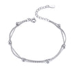 925 Sterling Silver Adjustable 19cm Bracelet for Women