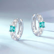 925 Sterling Silver Pavé Setting CZ Earrings for Women