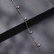 925 Sterling Silver & Moissanite Bracelet for Women - 15+6cm, Plated White Gold