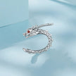 925 Sterling Silver CZ Oxidized Earrings 0.5*1.3cm for Women