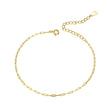 925 Sterling Silver & Plated Platinum Bracelet - 17+5cm Length