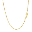 Diamond Cut Bar Links Pendant Chain in 14k Yellow Gold (1.3mm)