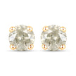 1.16 Carat Genuine LB Diamond 14K Yellow Gold Earrings