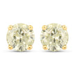 1.12 Carat Genuine LB Diamond 14K Yellow Gold Earrings