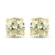 1.15 Carat Genuine LB Diamond 14K Yellow Gold Earrings