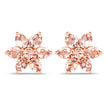 1.98 Carat Genuine Morganite 10K Rose Gold Earrings
