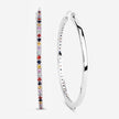 2.24 Carat Genuine Multi Sapphire .925 Sterling Silver Earrings