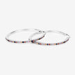 2.24 Carat Genuine Multi Sapphire .925 Sterling Silver Earrings