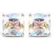 4.20cttw Crystal Rainbow Mystic Quartz .925 Sterling Silver Earrings