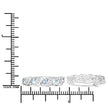 1.08 Carat Genuine Aquamarine and White Topaz .925 Sterling Silver Earrings