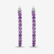 1.44 Carat Genuine Amethyst .925 Sterling Silver Earrings