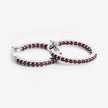 1.92 Carat Genuine Garnet .925 Sterling Silver Earrings