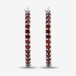 1.92 Carat Genuine Garnet .925 Sterling Silver Earrings