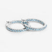 1.73 Carat Genuine Swiss Blue Topaz .925 Sterling Silver Earrings
