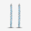 1.73 Carat Genuine Swiss Blue Topaz .925 Sterling Silver Earrings