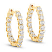 2.04 Carat Genuine Lab Grown Diamond 14K Yellow Gold Earrings