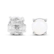 1.18 Carat Genuine Opal .925 Sterling Silver Earrings