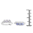 1.58 Carat Genuine Tanzanite .925 Sterling Silver Earrings