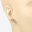 0.60 Carat Genuine Tanzanite .925 Sterling Silver Earrings