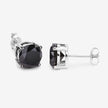 4.91 Carat Genuine Black Diamond 14K White Gold Earrings