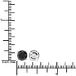 3.08 Carat Genuine Black Diamond 14K White Gold Earrings