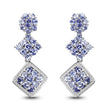 4.92 Carat Genuine Tanzanite .925 Sterling Silver Earrings