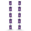 5.50 Carat Genuine Amethyst .925 Sterling Silver Earrings