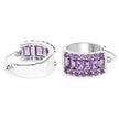5.56 Carat Genuine Amethyst .925 Sterling Silver Earrings