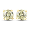1.15 Carat Genuine LB Diamond 14K Yellow Gold Earrings