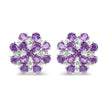 3.80 Carat Genuine Amethyst .925 Sterling Silver Earrings