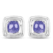 4.74 Carat Genuine Tanzanite .925 Sterling Silver Earrings