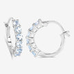 1.20 Carat Genuine Aquamarine .925 Sterling Silver Earrings