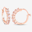 1.08 Carat Genuine Morganite .925 Sterling Silver Earrings
