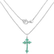 2.00 Carat Genuine Zambian Emerald .925 Sterling Silver Pendant