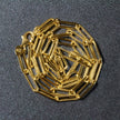 14k Yellow Gold Textured Paperclip Chain (3.5mm)