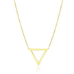 14k Yellow Gold Delta Symbol Chain Necklace