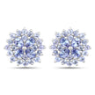 2.52 Carat Genuine Tanzanite .925 Sterling Silver Earrings