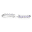0.98 Carat Genuine Tanzanite .925 Sterling Silver Earrings