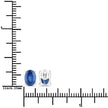 1.90 Carat Genuine Blue Sapphire 14K White Gold Earrings