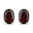 1.70 Carat Genuine Garnet .925 Sterling Silver Earrings