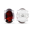 1.70 Carat Genuine Garnet .925 Sterling Silver Earrings