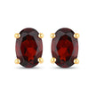 1.02 Carat Genuine Garnet .925 Sterling Silver Earrings